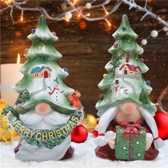 2pcs Christmas Gnomes Decorations Handmade Scandinavian Gnomes Ornaments - Picture 4 of 7
